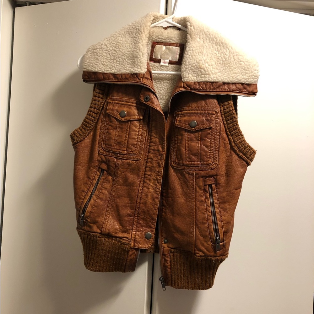 Faux Leather Vest